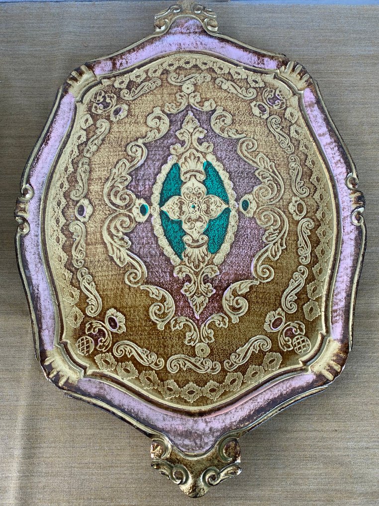 vassoio fiorentino - Σουβέρ (11) - Ξύλο, και άλλα υλικά #1.0