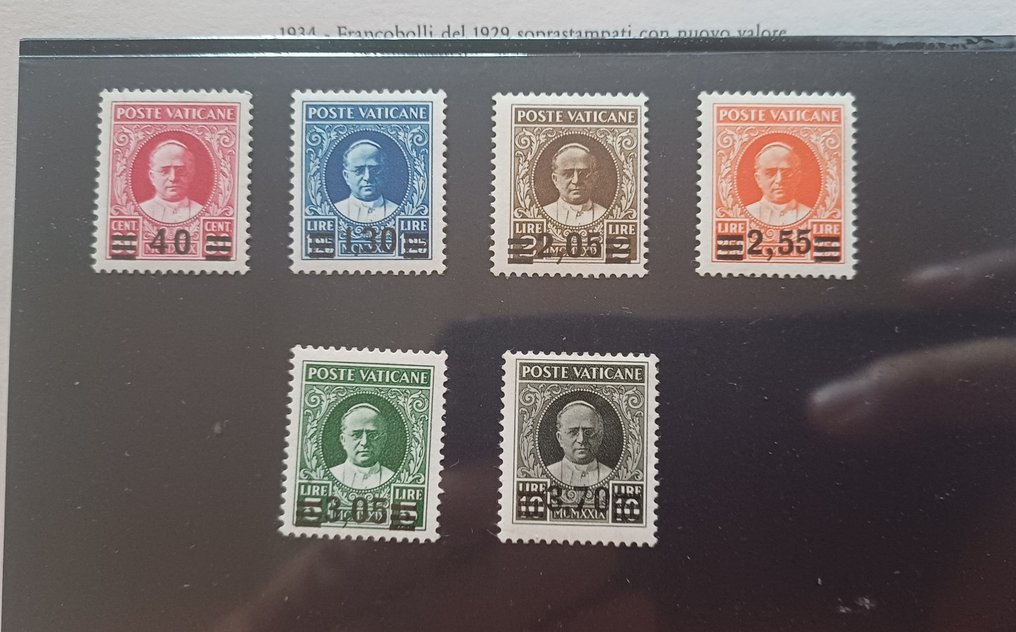 Βατικανό 1934 - Provisional, new with DIENA certificate #2.1