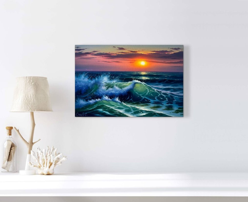 Stoev Serhii (1971) - Burst of waves #3.2