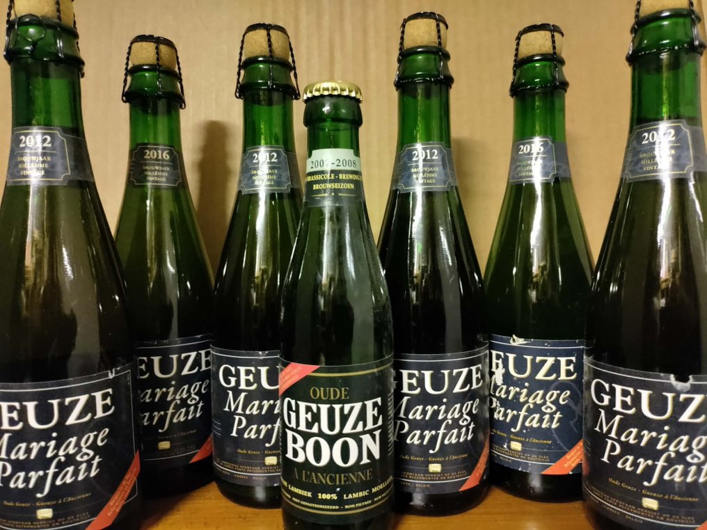 Boon - Oude Geuze Mariage Parfait 2007-2008, 2012 y 2016 - 37.5cl y 25cl - 7 botellas #1.0