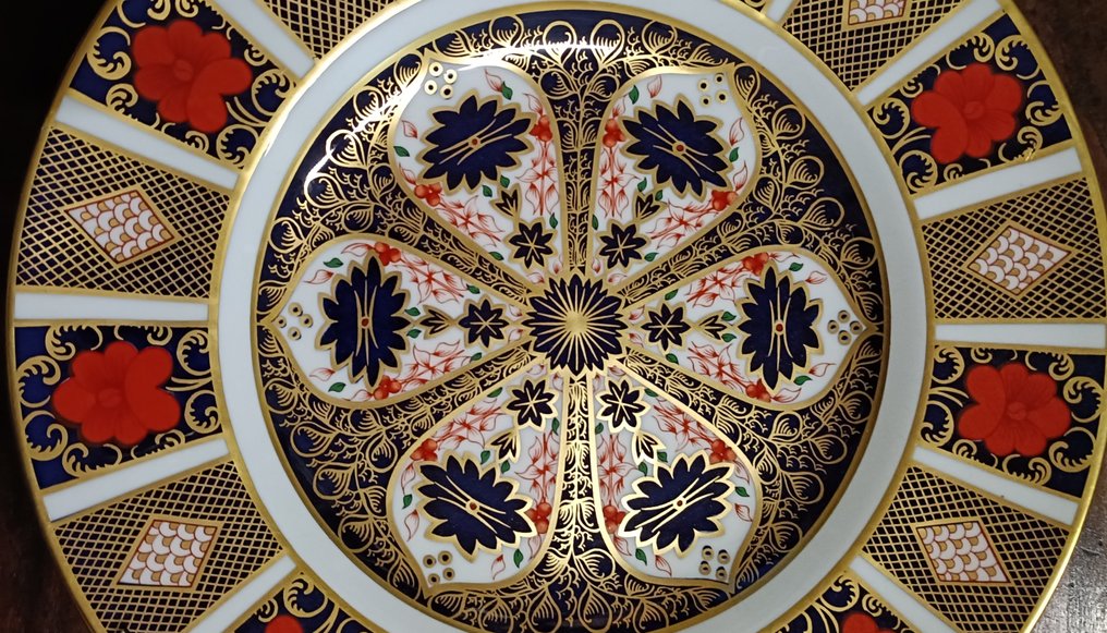 Royal Crow Derby - 盘子 - 1128 xl - 陶瓷 - 在英国生产 #1.0