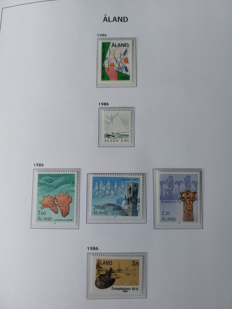 Insulele Åland 1984/2013 - Colecție postfrisă completă în albumul de lux Davo. #3.2