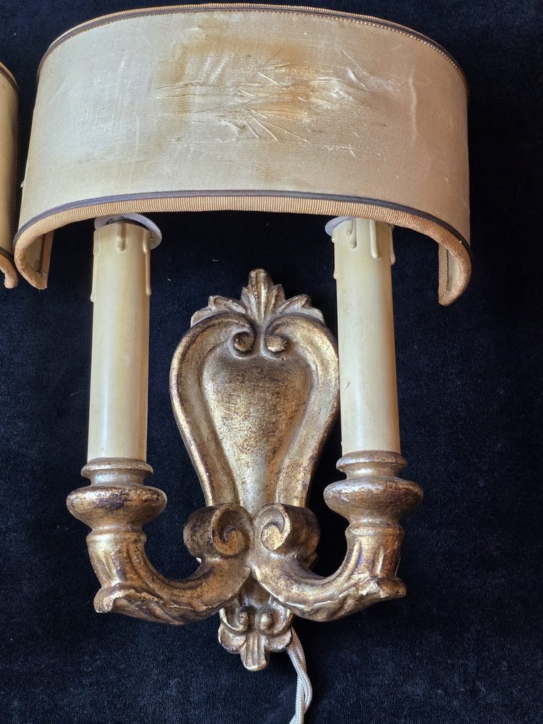 Fali lámpatest (2) - Aranyozott fa #1.0