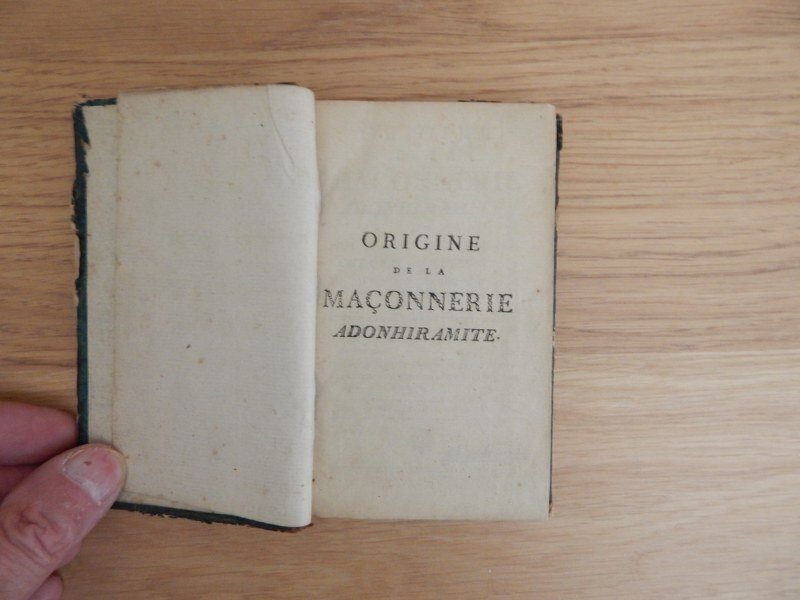 louis guillemain de Saint Victor - franc maconnerie Origine de la Maconnerie Adonhiramite - 1787 #1.0