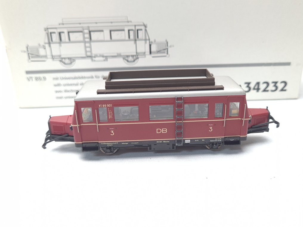 Märklin H0 - 34232 - Junayksikkö (1) - VT 89.9 Railbus Wismar - DB #3.2