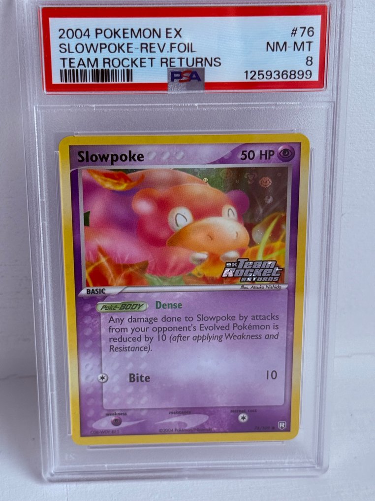 Pokémon Graded card - Slowpoke 76 Foil - PSA 8 - Various sets #1.0