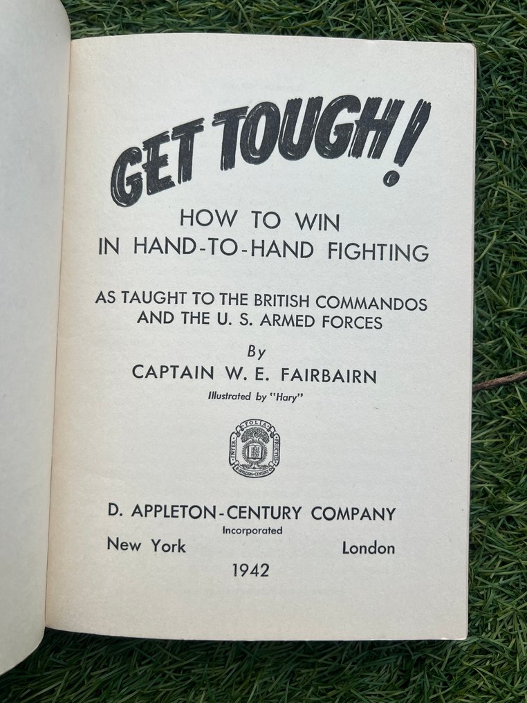 USA - MI6 - OSS - Hand-to-Hand Fighting - First Edition with Capt. Rank - Book "Get Tough" by Capt W.E. Fairbairn - Sykes - complete with dust cover - 1942 #4.3