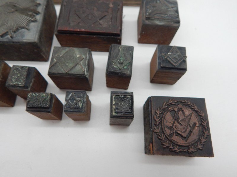 Unknown - Badge - masonic franc maconnerie collection antique stamps - 19th - late #1.0