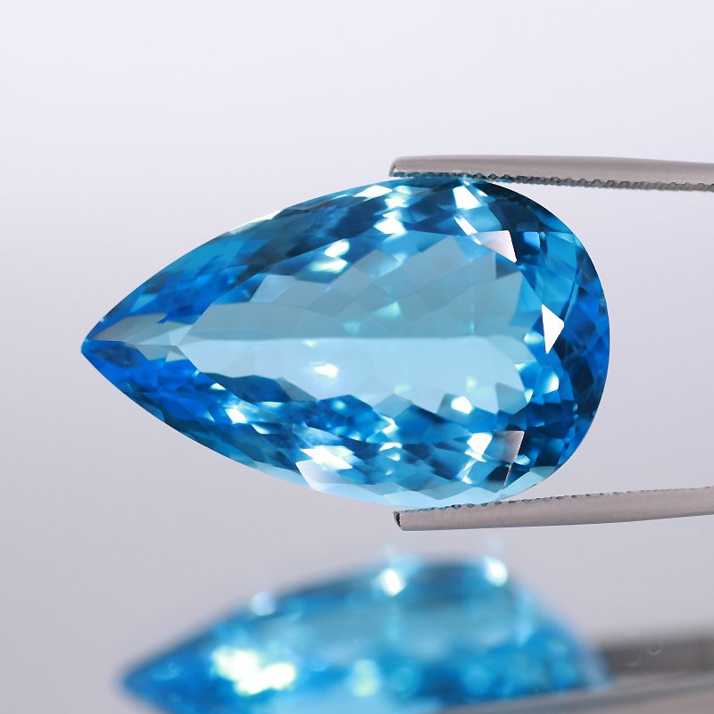 1 pcs  Μπλε Τοπάζιο  - 64.85 ct - Διεθνής Ένωση Έγχρωμων Πολύτιμων Λίθων (ICA GemLab) #1.0