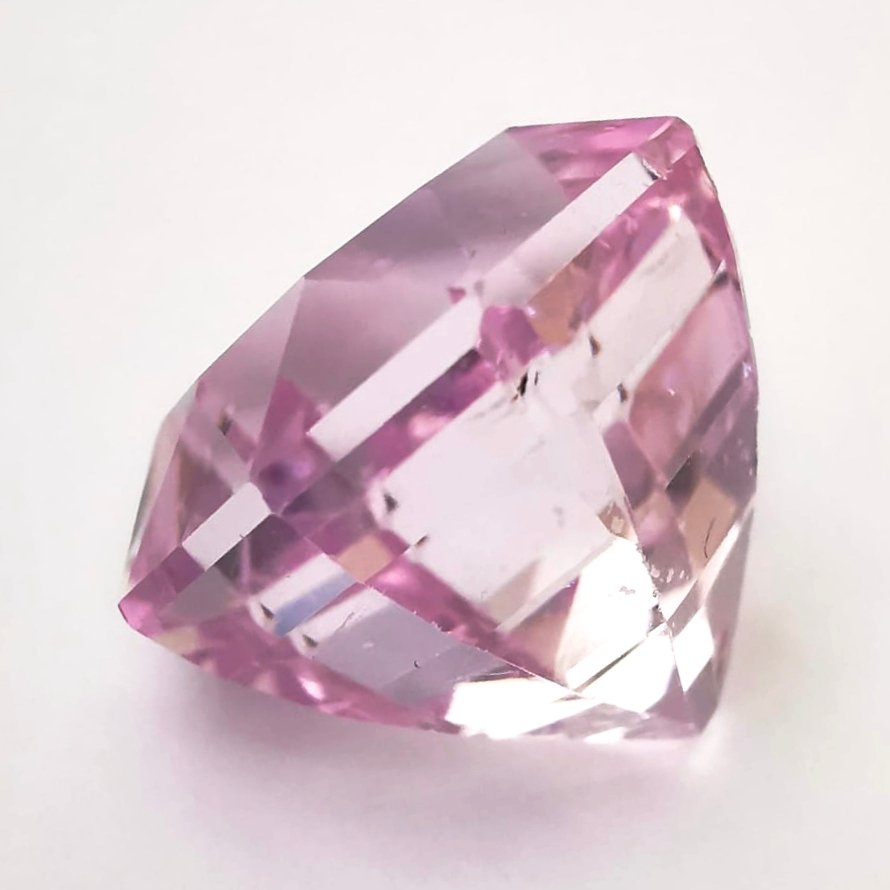 Ingen mindstepris Kunzit  - 21.35 ct - Antwerp Laboratory for Gemstone Testing (ALGT) - Pink Kunzite #1.0