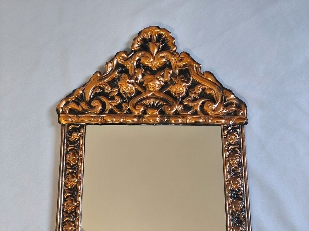 Stockholm -  Konstsmide Atelje - Ragnar Parck - Tükör  - Réz, Fa, Üveg - Barokk tükör #4.3