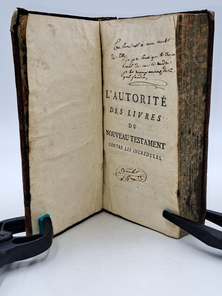 L'Autorité Des Livres du Nouveau Testament contre les incrédules - 1775 #1.0