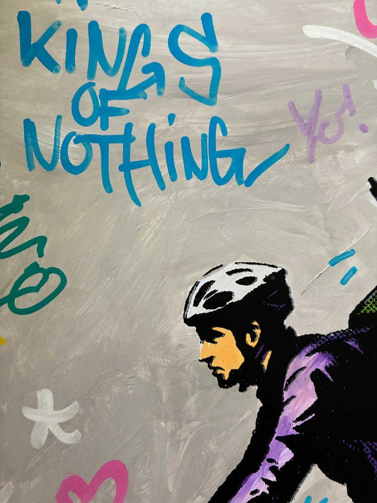 Le Yack - Uber War - Hand signed - Painting and screen printing #3.2