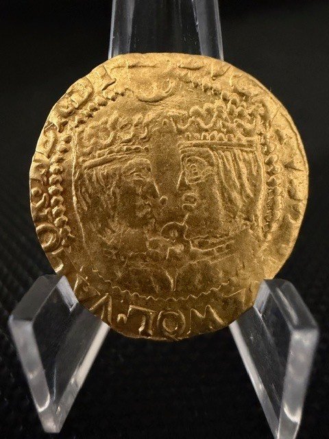 Spanish Netherlands, Zwolle Isabella I en Ferdinand II. Dukat z.j. (ca. 1600) met "S" (Zwolle) #1.0