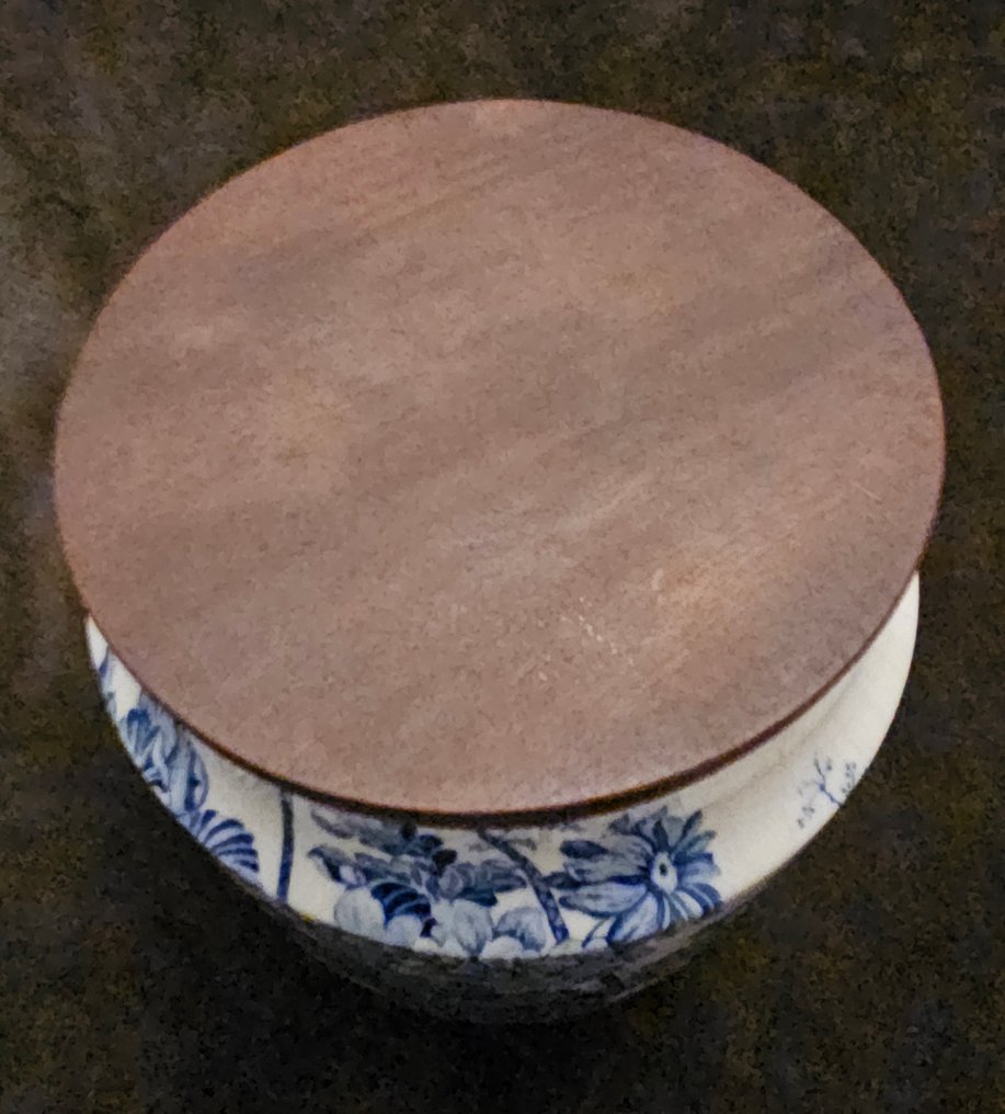 Βάζο μπισκότων - Κεραμικό, Ξύλο - Vintage κασετίνα μπισκότων #1.0