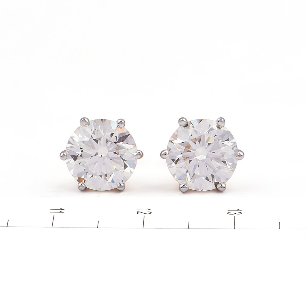 Ohrringe - 14 kt Gelbgold - 4.00ct. tw. Diamant (Laborgezüchtet (Lab Grown)) #1.0