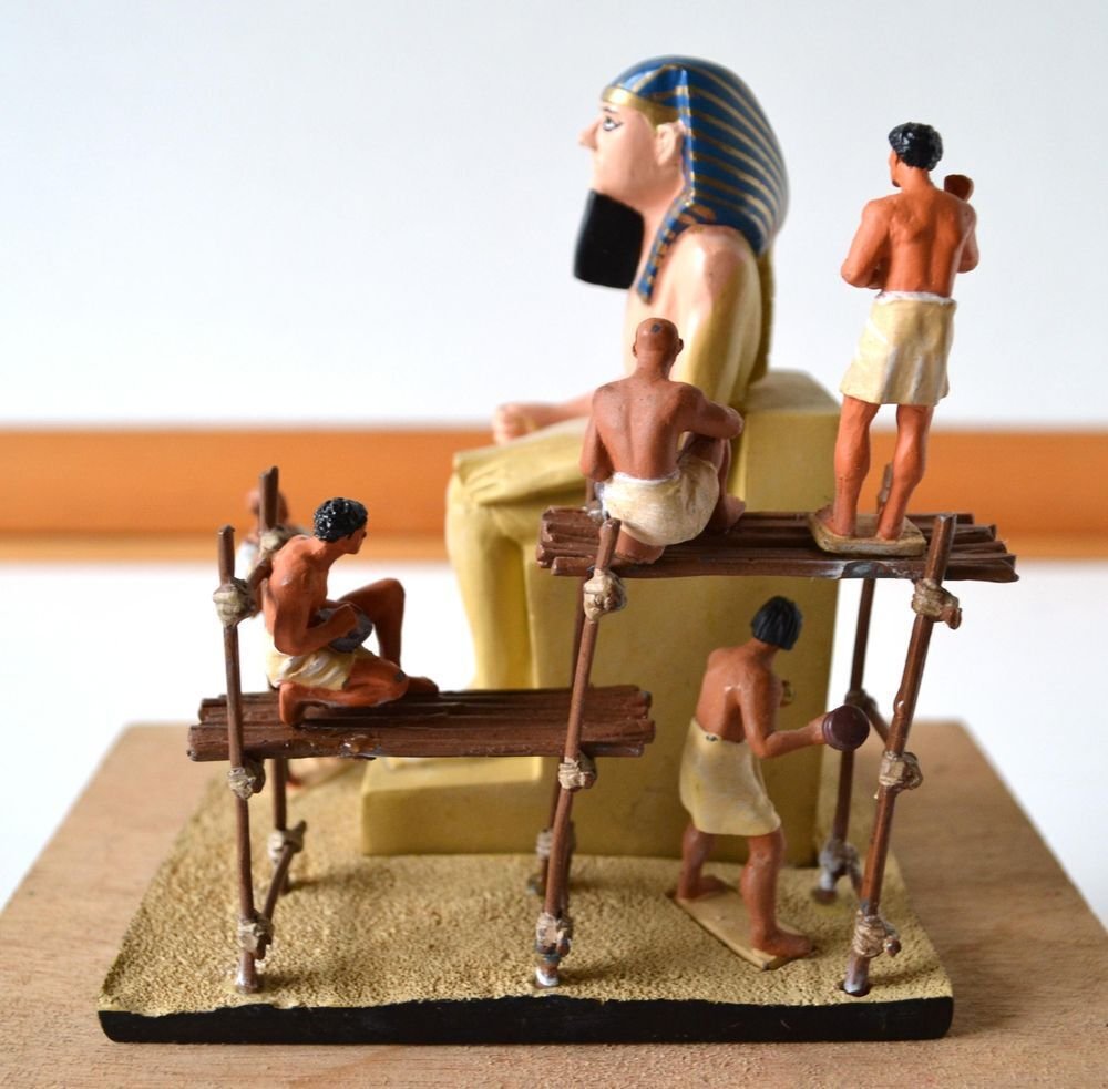 - Diorama Del Prado n° 5 Egypte ancienne - 1/32 ème - Construction d'une Sculpture Royale #1.0