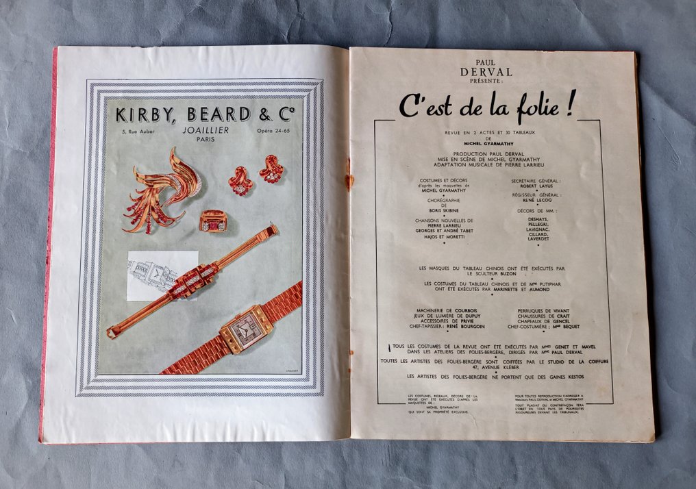 Derval/A.E. Whily-Tell - Folies Bergère - C'est de la folie! - 1952 #2.1