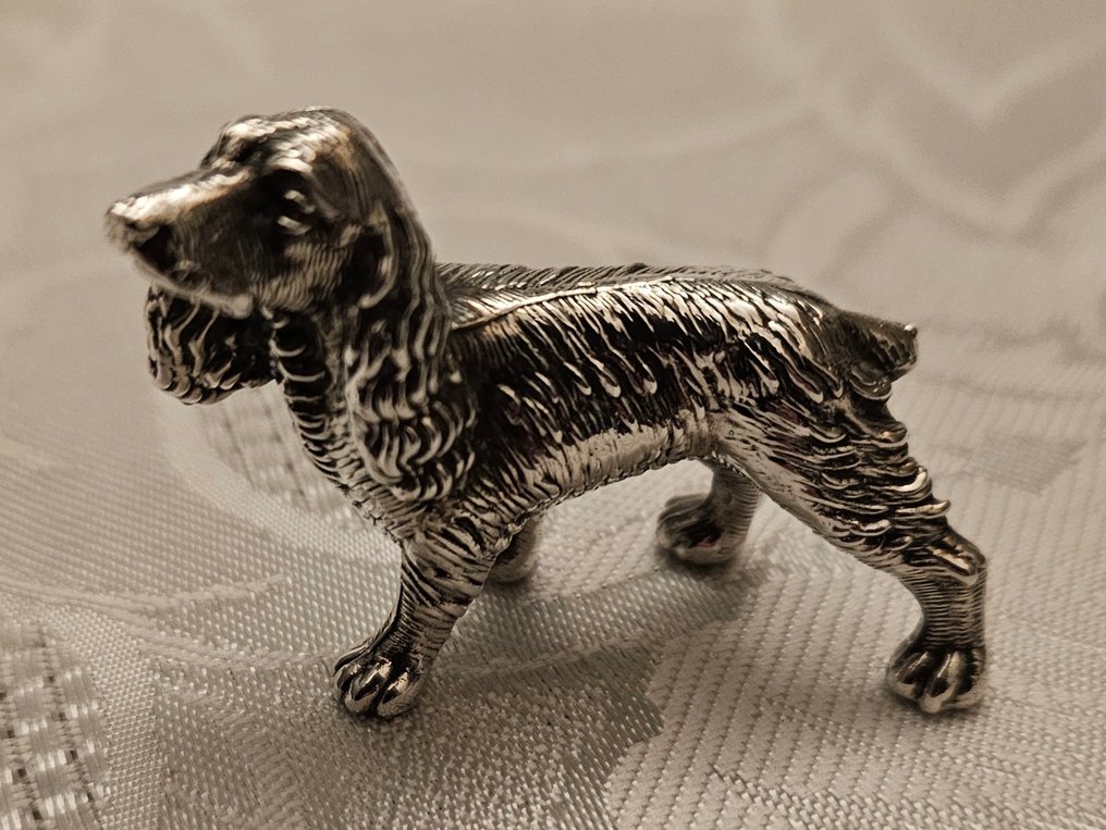Miniaturowa figurka - Zilveren hond - Srebro pr. 835 #1.0