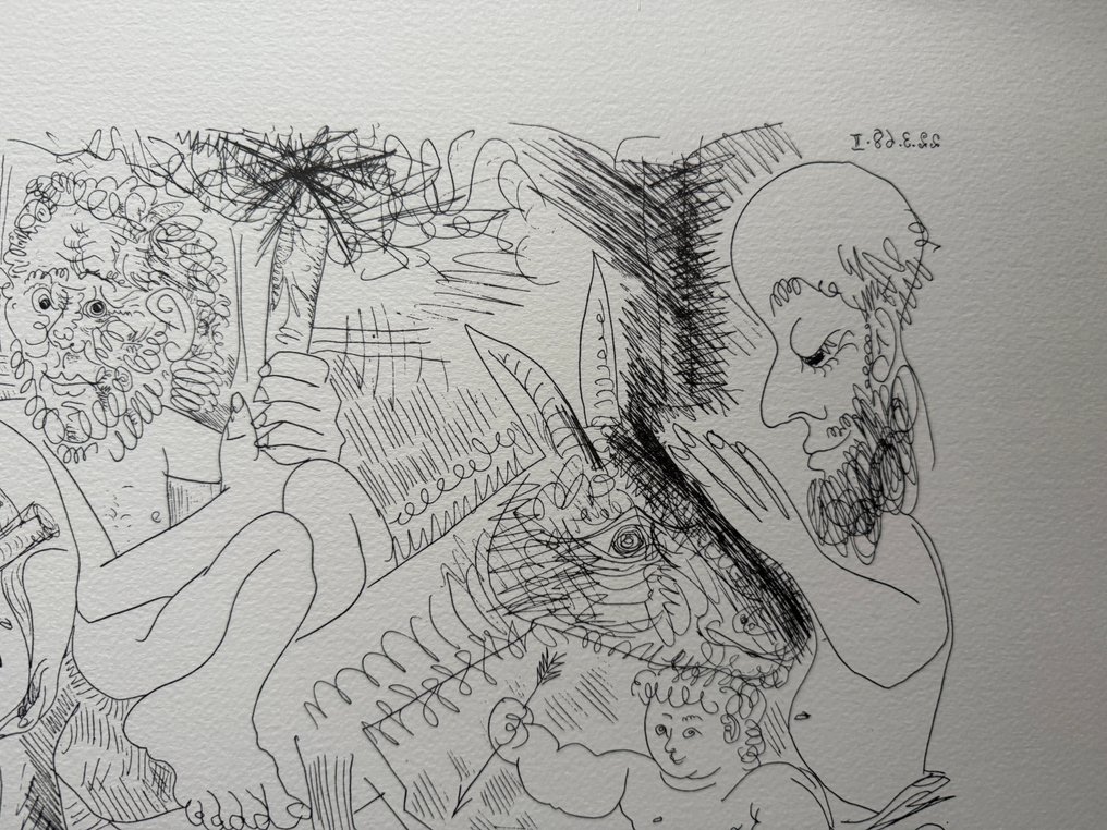 Pablo Picasso (1881-1973) - Groupe avec Vieillard à la Torche #3.2