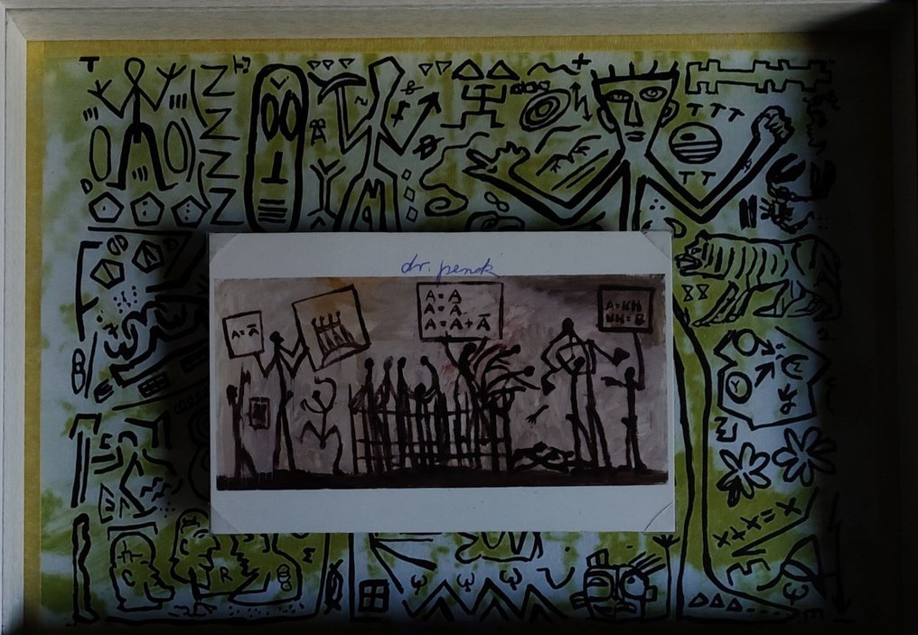 A.R. Penck (1939-2017) - Ein Mögliches System, ArtCard handsigned #2.1