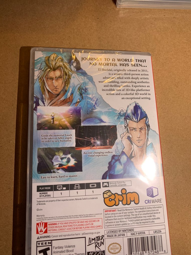Nintendo - Switch - EL SHADDAI - LIMITED RUN GAMES - Videospill - I original forseglet eske #4.3