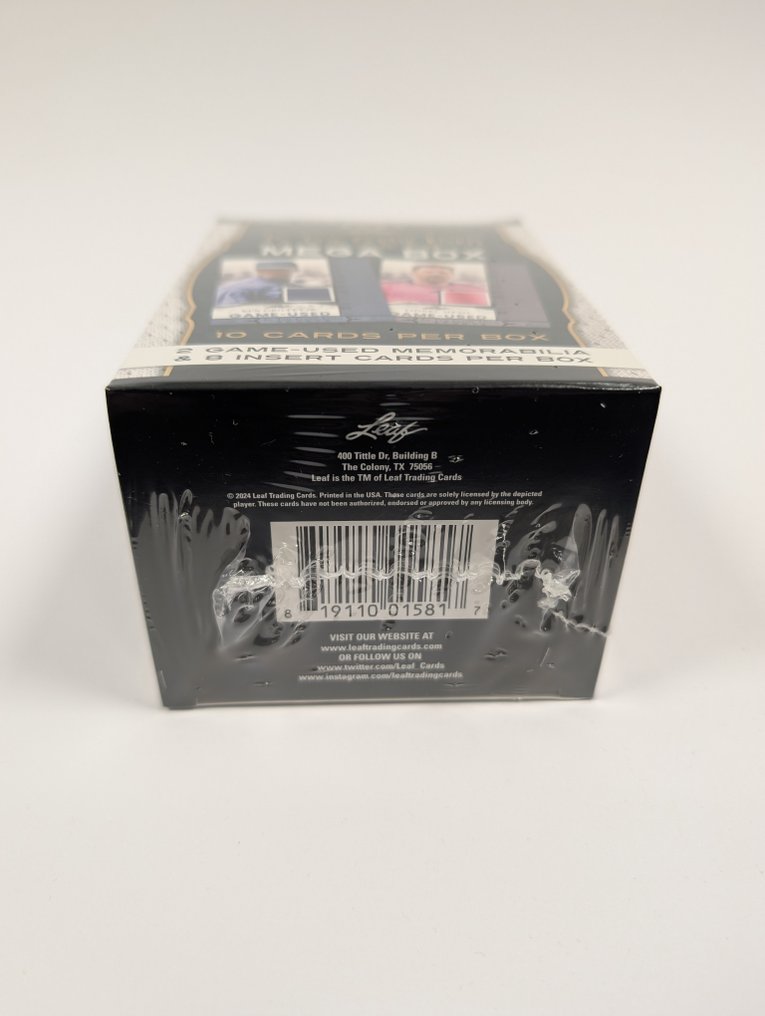 2024 Leaf In The Game Used Sports 艾爾頓·冼拿, Mike Tyson, Tom Brady, 萊納爾·梅西, 迪亞哥·馬拉度納 紀念卡, 插入卡, 原廠包裝, Sealed box - 1 Sealed box - 全新 (M) #4.3