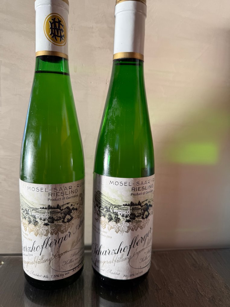 1999 , 2009 Egon Muller Scharzhofberger Riesling Auslese - Mosel-Saar-Ruwer Auslese - 2 Demi bouteilles (0,375 l) #1.0