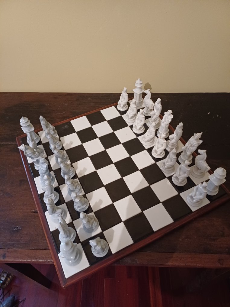 Chess table - Porcelain, Wood, Ceramic #1.0