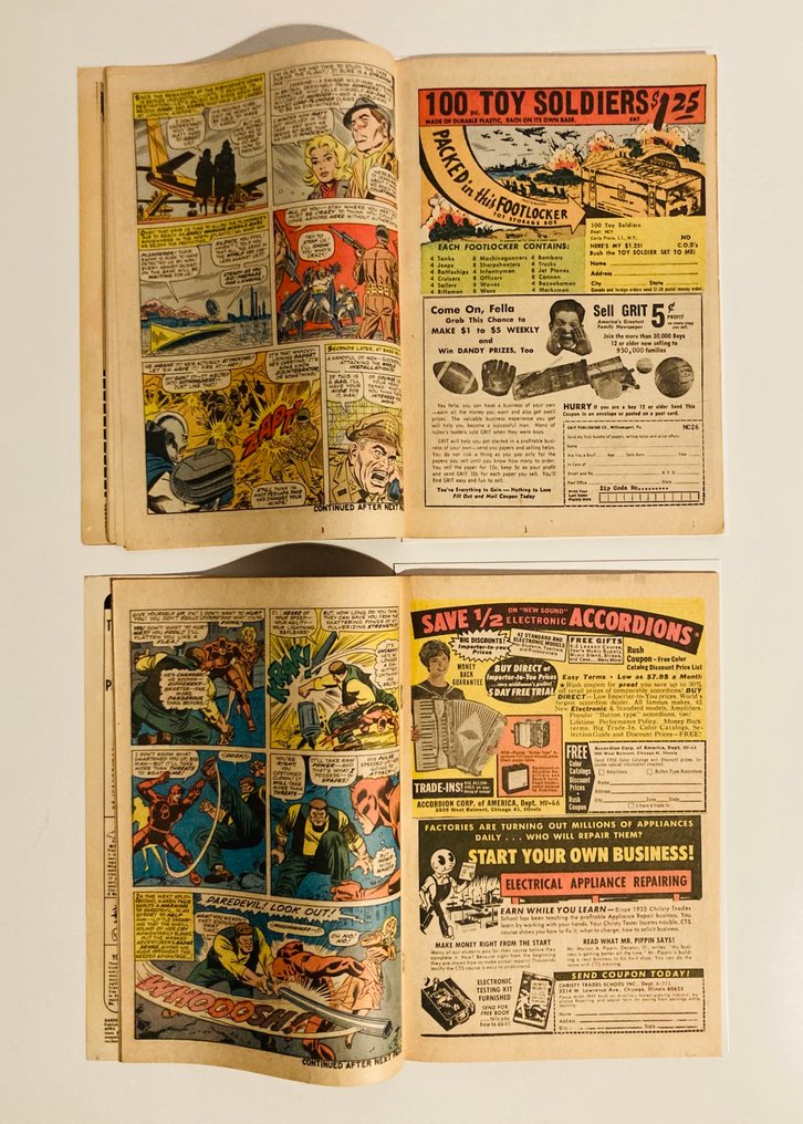 Daredevil #14 #15 #28 #46 #55 #59 #64 #94 - 1st app of the second Ox / 1st app of Torpedo / 1st app of Crime-Wave - 8 Comic - First edition - 1966/1972 #2.1