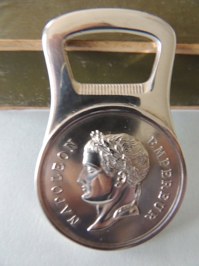 Flasköppnare - Christofle France - Collection Gallia - Mycket vacker öppnare för flaskor - Napoléon Empereur #2.1