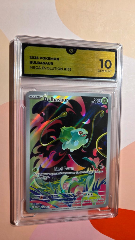 Pokémon - 1 Graded card - Bulbasaur 133/132 Foil, Full art - GG 10 - Various sets #1.0