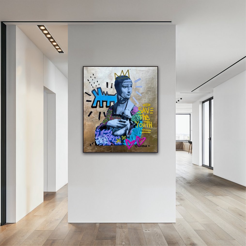 Quiona+ (1987) - ‘The Gold Girl with the Ermine: Basquiat x Haring‘ #3.2