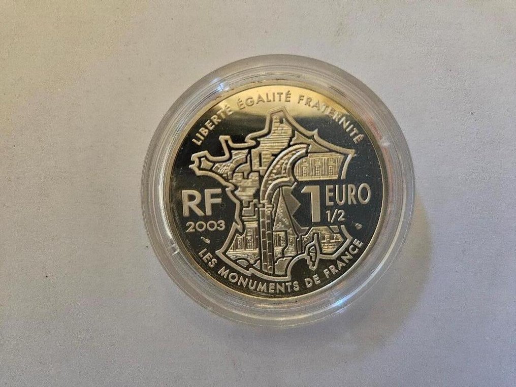 Γαλλία. 1 1/2 Euro 2003/2006 "Chambord" + "Basilique Saint-Pierre" (2 monnaies) Proof (χωρίς τιμή ασφαλείας) #3.2