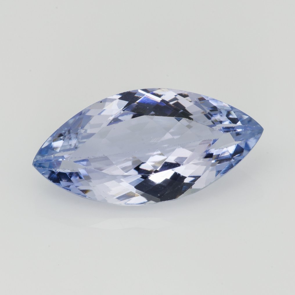 没有保留价 蓝色, 紫罗兰色 坦桑石  - 4.18 ct - 国际宝石研究院（IGI） - 浅银蓝色 #1.0