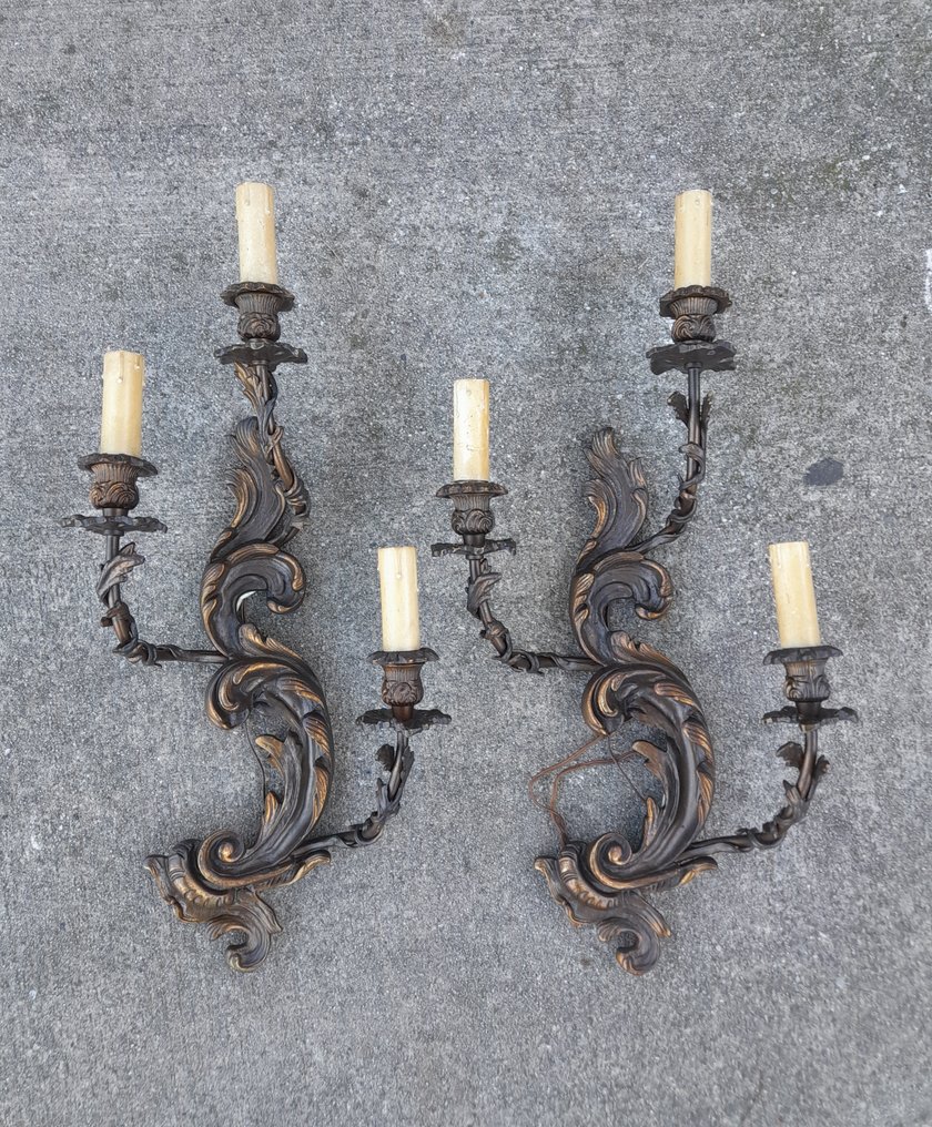 Wall sconce (2) - Bronze, Copper #1.0