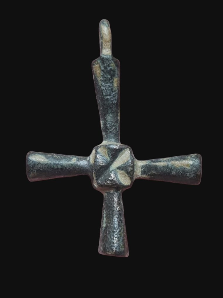 Medieval, Crusaders Era Bronze, Top Cross Pendant (No reserve price) #1.0