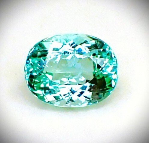 Μπλε, Πράσινο Τουρμαλίνης  - 5.69 ct - Antwerp Laboratory for Gemstone Testing (ALGT) - Χρώμα λιμνοθάλασσας #1.0