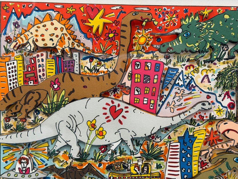 James Rizzi (1950-2011) - TIME WARP・ 3D Silkscreen #3.2
