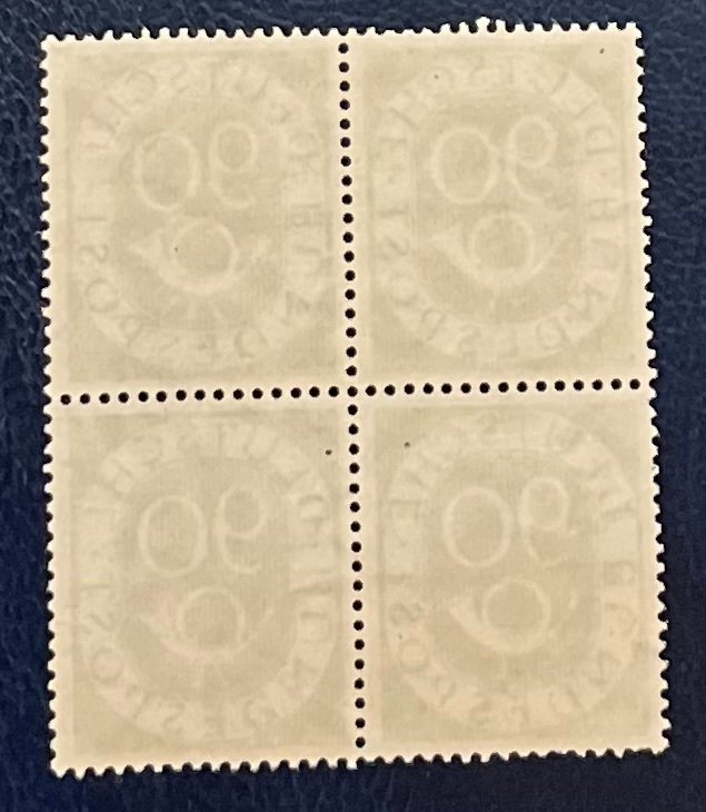 Germany, Federal Republic 1951 - in a block of 4 - Michel nr. 138 #1.0