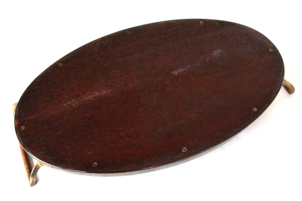 Erhard & Söhne - Tálca - Sárgaréz, Fa #4.3