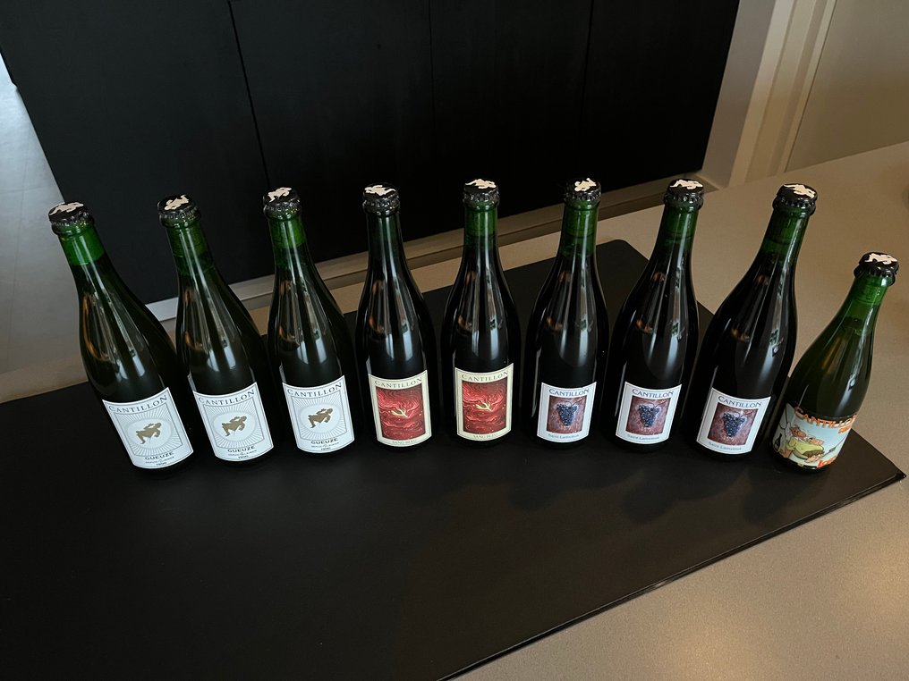Cantillon - Gueuze 2021, 2022, 2024, Saint Lamvinus 2022, 2023, 2024, Sang Bleu 2023, 2024 y Loerik 2019 - 75 cl y 37,5 cl - 9 botellas #1.0