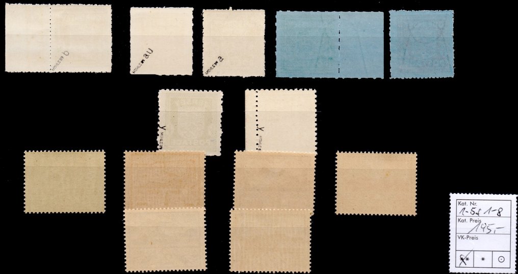 Channel Islands 1941/1943 - German occupation of Guernsey and Jersey, completely MNH, and Jersey fully stamped. #1.0