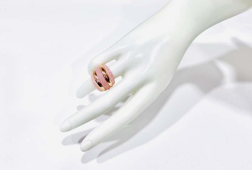 Nincs minimálár - Gyűrű Ezüst - rózsakvarc #1.0