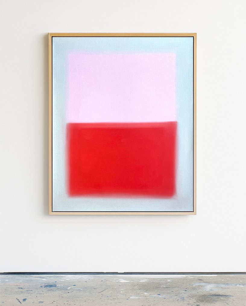 Sven Pels - "Blush Flame" - Contemporary Gradient Painting #1.0