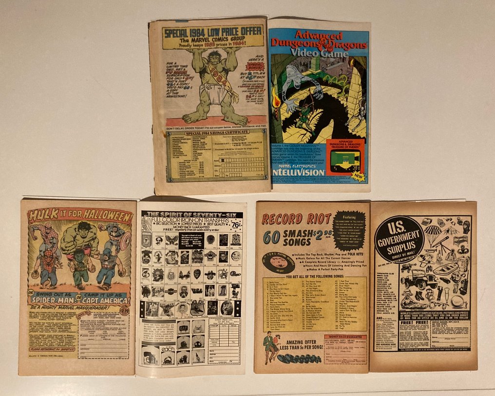 Marvel Various Titles #2 #10 #69 #89 #100 #134 - 1st app of In-Betweener, Titanium Man, High Evolutionary / Origin of Thanos & Gamora / Dr. Doom app - 6 Comic - First edition - 1963/1975 #3.2