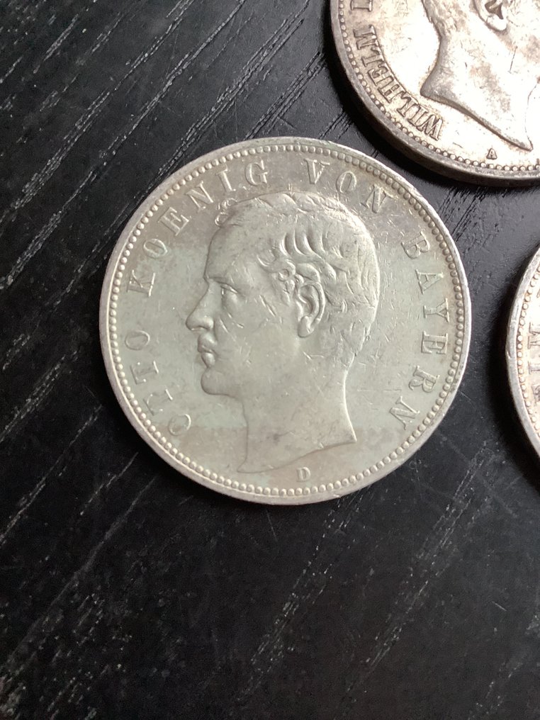 Duitsland, keizerrijk 5 Mark 3x 1903 / Bavaria, Prussia, Württemberg (Zonder minimumprijs) #2.1