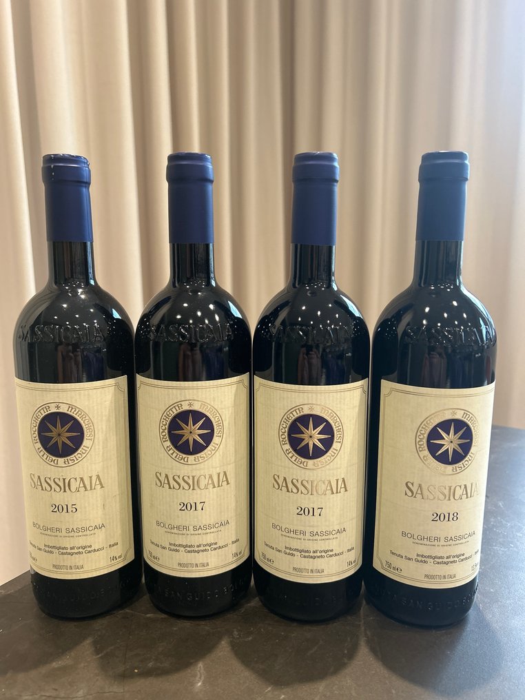 2015 Tenuta San Guido Sassicaia - Includes Vinitaly 2026 ticket - Bolgheri DOC - 4 Bottles (0.75L) #1.0