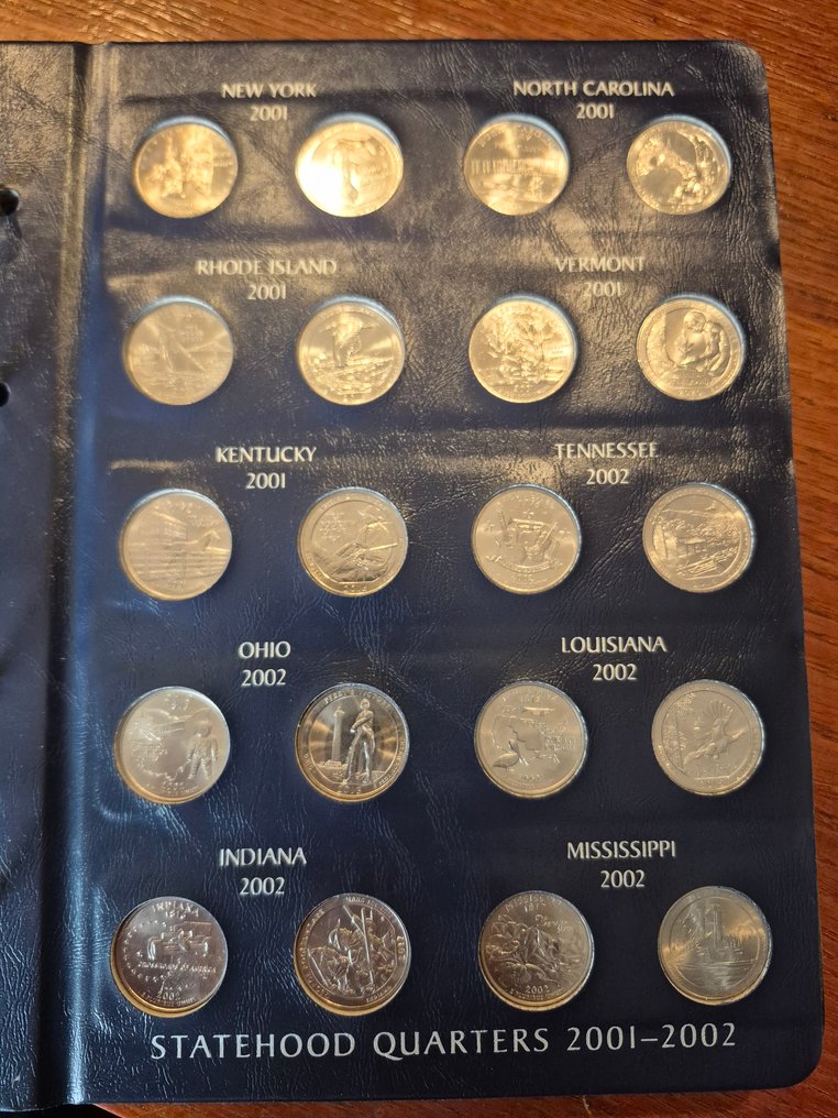 United States. "Fifty States Commemorative Quarter Series" - 112 coins  (No reserve price) #4.3