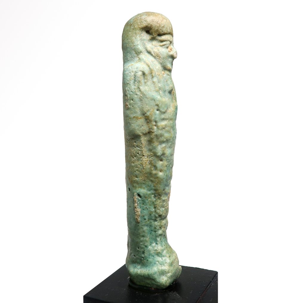 Oldtidens Egypten Fajance Shabti med hieroglyffer #4.3